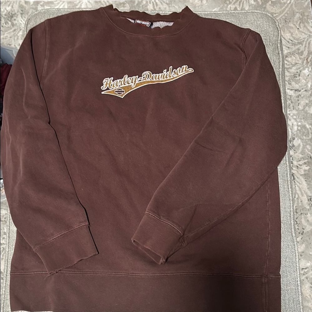 Harley-Davidson Chocolate Crewneck Sweater